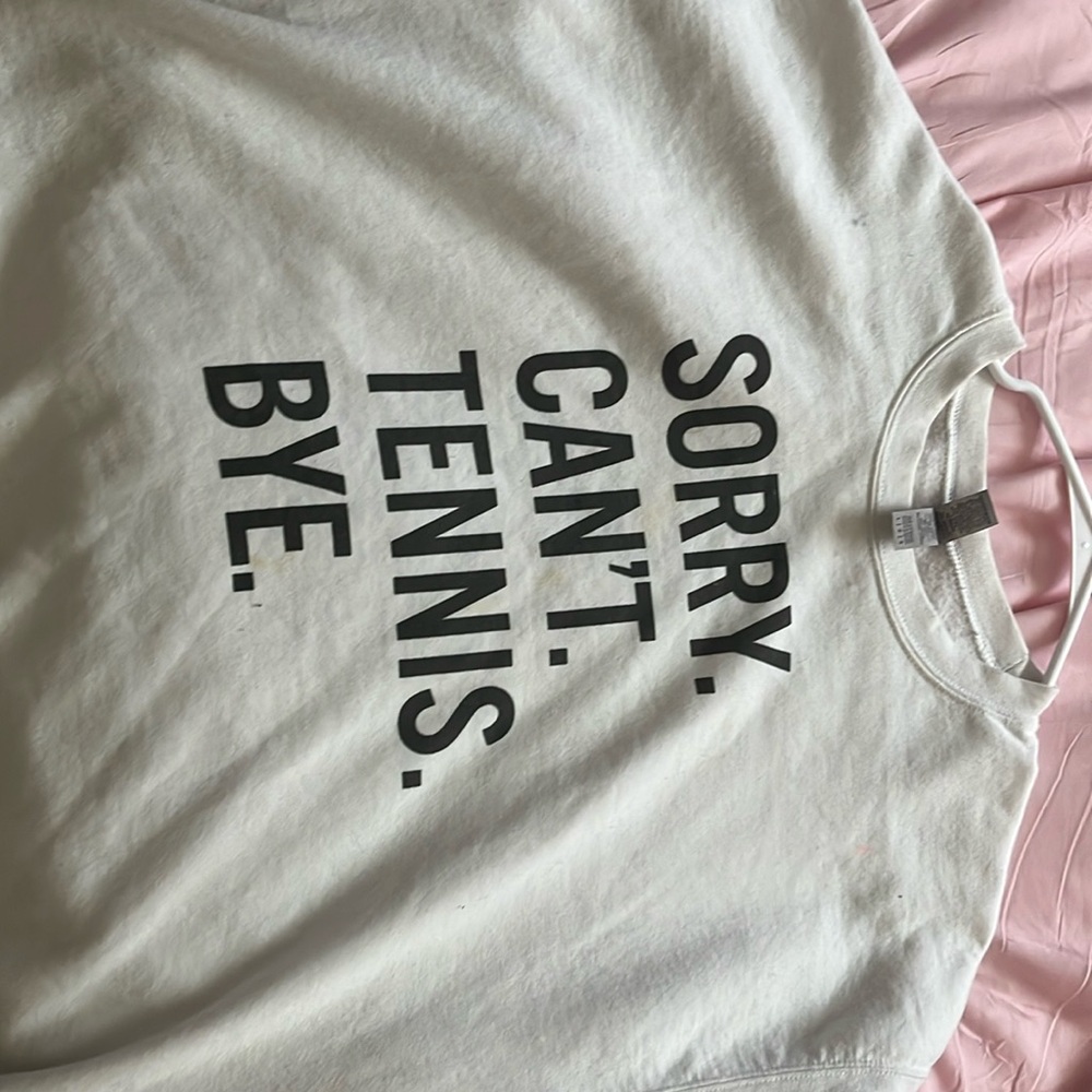 Sweater, used. Stained but washable.